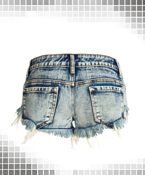 Low-Waist Ultra-Short Jeans