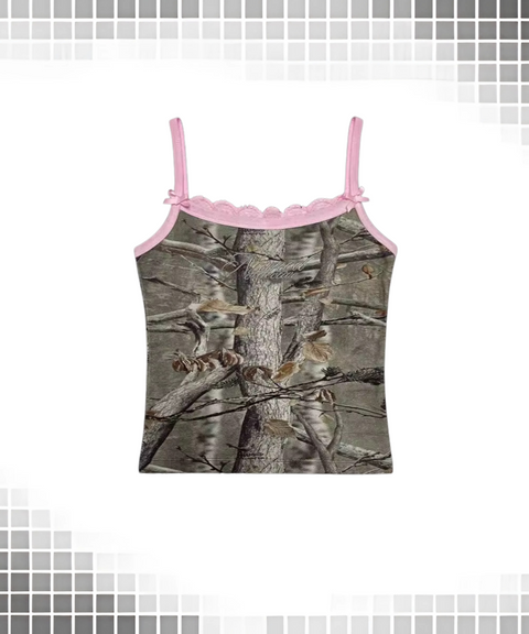 Lace-Edge Patchwork Top