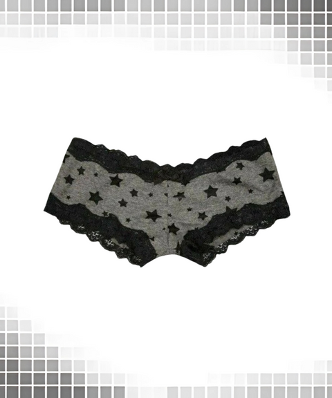 Lace-Edge Mini Shorts