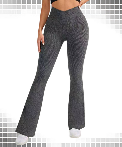 Threaded Flared Yoga Pants
