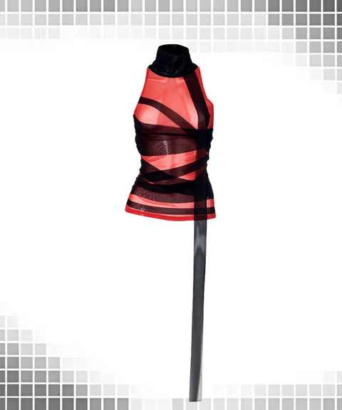 Mesh Splicing Sleeveless Top