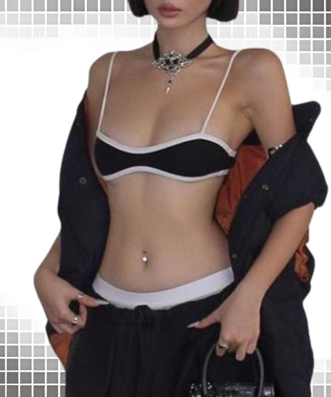 Colorblock Edge Lingerie
