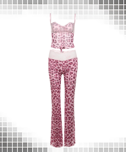 Camily Top and Low-rise Trousers Set