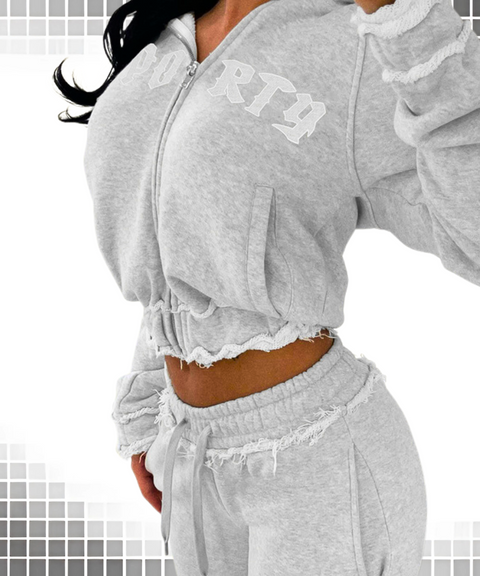 Hoodie And Pants Two-Piece Set