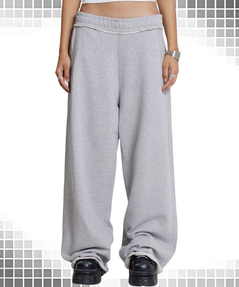 Gray Casual Pants