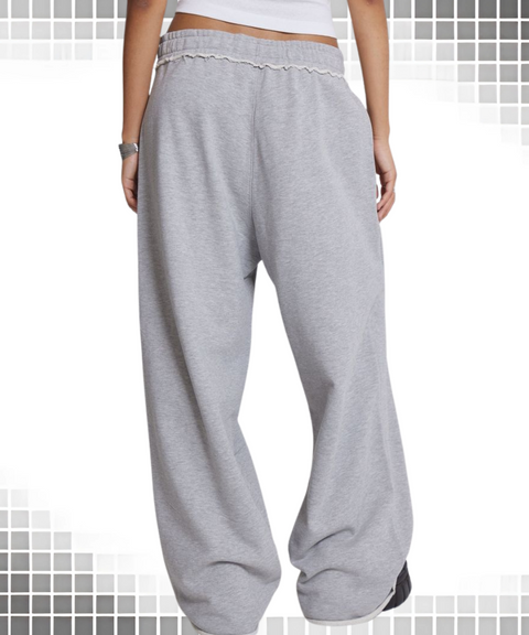 Gray Casual Pants