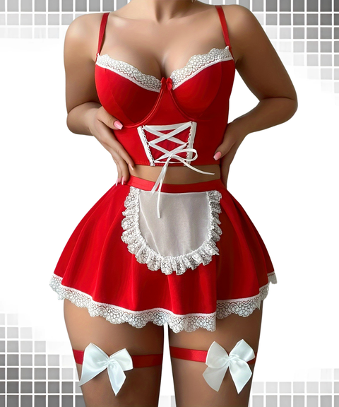 Sexy Cross-Strap Bra Set