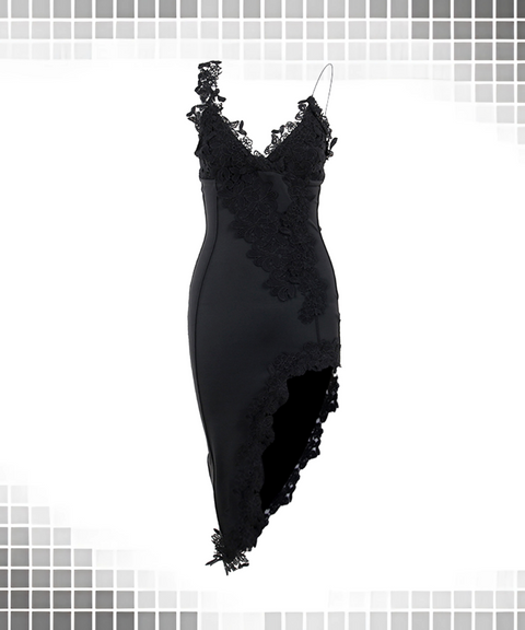 Deep V-Neck Spaghetti Strap Dress