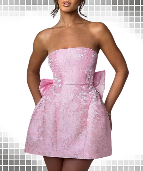Strapless Bow Dress