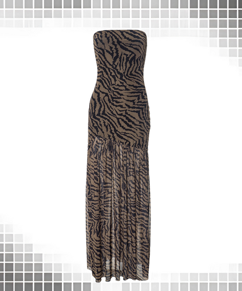 Leopard Print Tube Dress