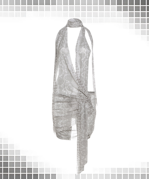 Snake Print Dress