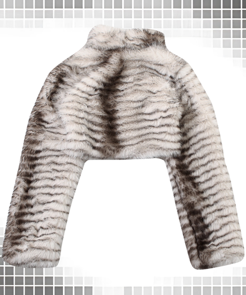 Sexy plush cardigan long-sleeved jacket