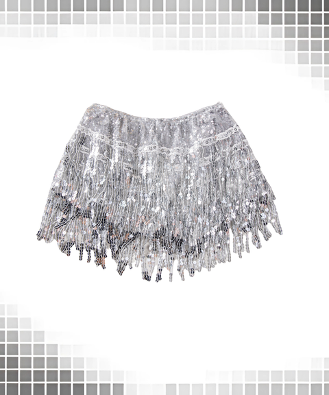 Sexy sequined tassel shorts
