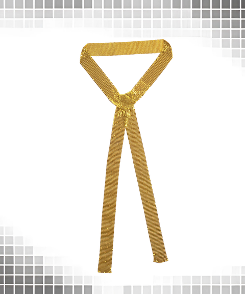 Metallic sequined scarf necklace neck warmer