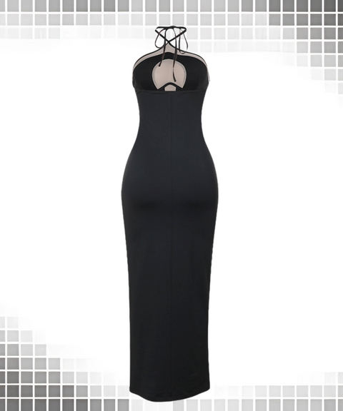 Halter Neck Strap Dress