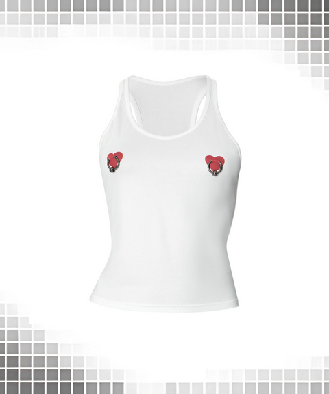 Heart Print Vest