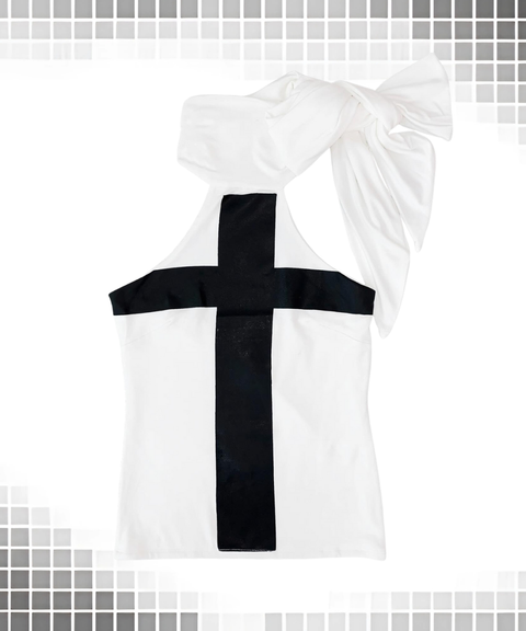 Printed Halter Sexy Punk Gothic Tank Top