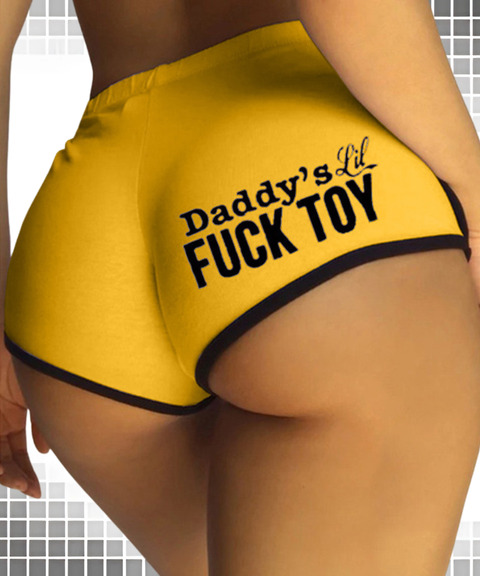 Women's Sexy Clothing, Letter print slim-fit athletic shorts, Nightout, OOTD