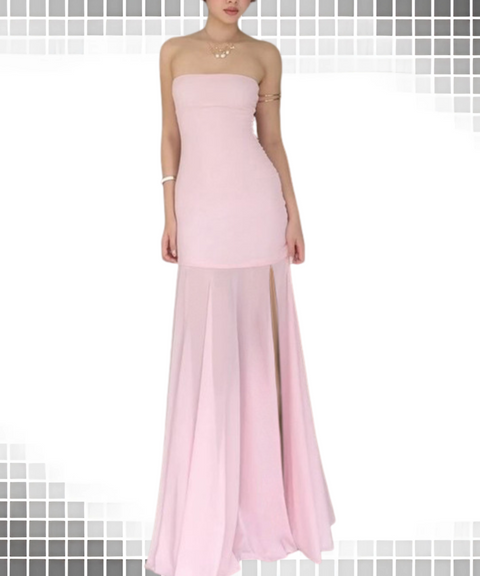 Tulle Dress With Tube Top