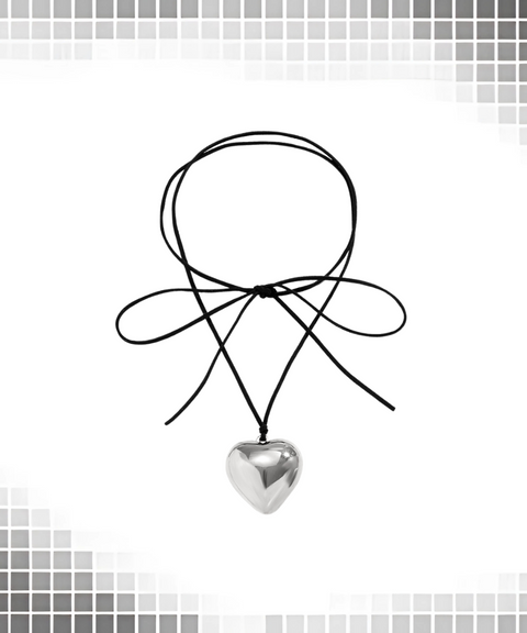 Adjustable Heart Pendant Necklace