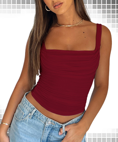 Pleated camisole