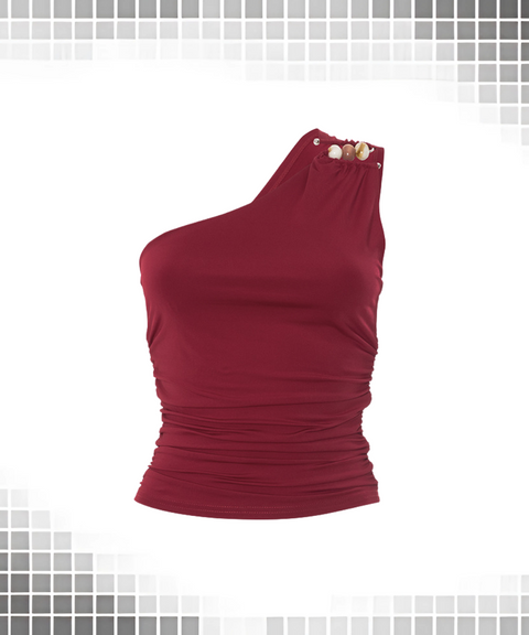 One-shoulder light top