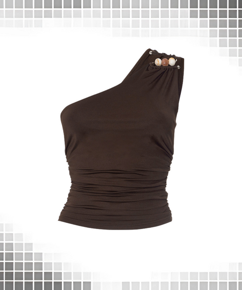 One-shoulder light top