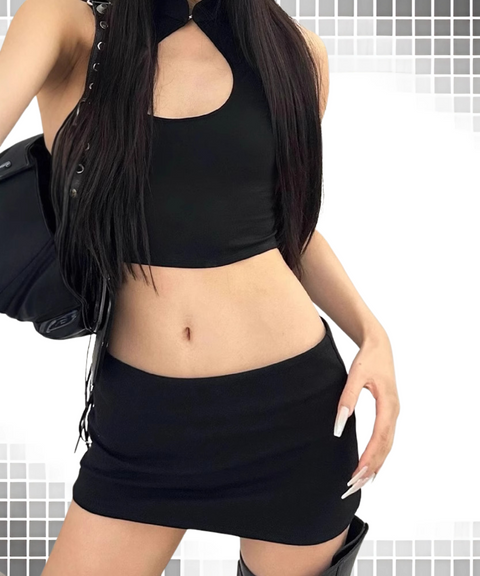 Low Waist Short Skirt