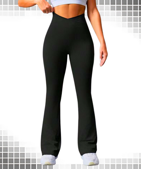Threaded Flared Yoga Pants