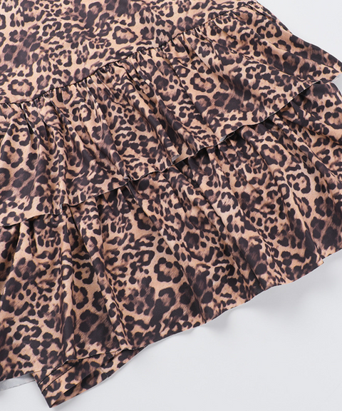 Lace Leopard Print Patchwork Jumpsuit