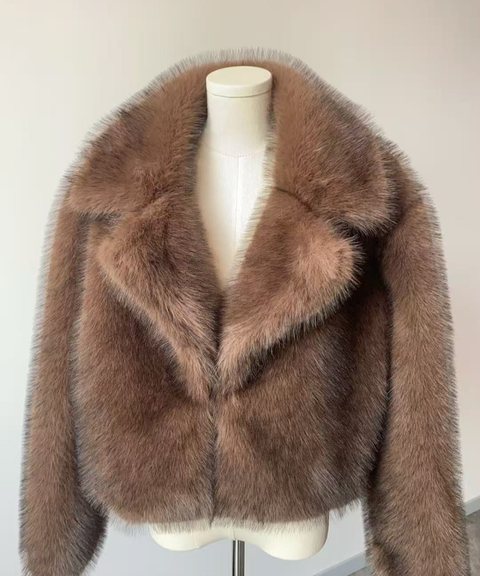 Faux fur coat