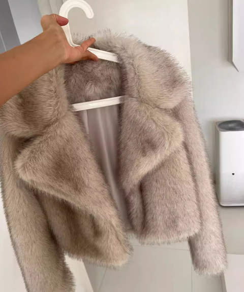 Faux fur coat