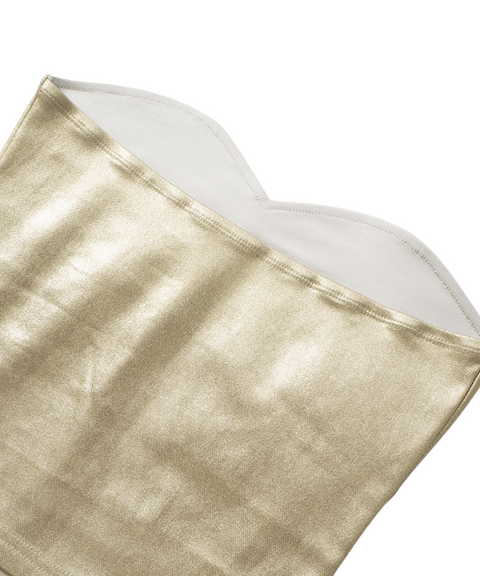Gold Stamped Tube Top