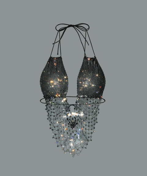 Women's Sexy Clothing, Rhinestone Camisole Patchwork Vest, Nightout, OOTD