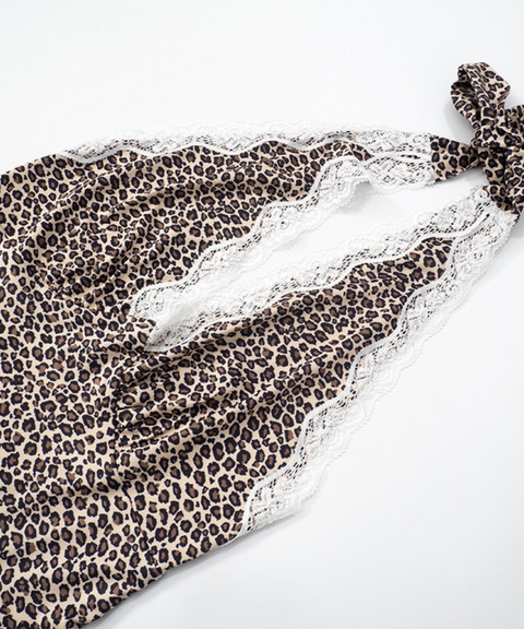 Hip-Wapped Halterneck Dress