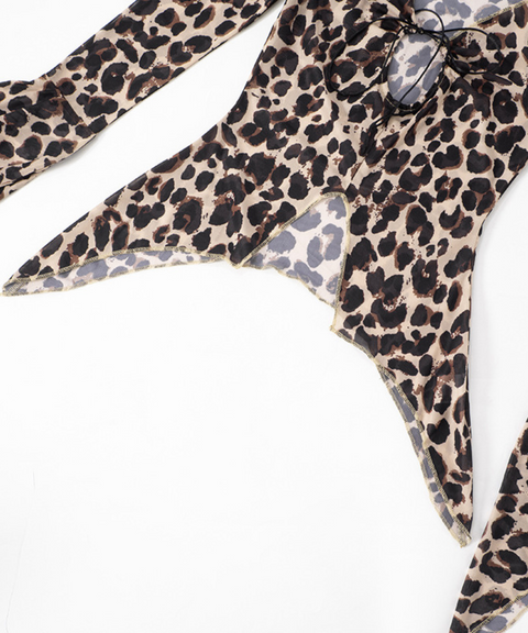 Leopard Print Long Sleeve T-shirt