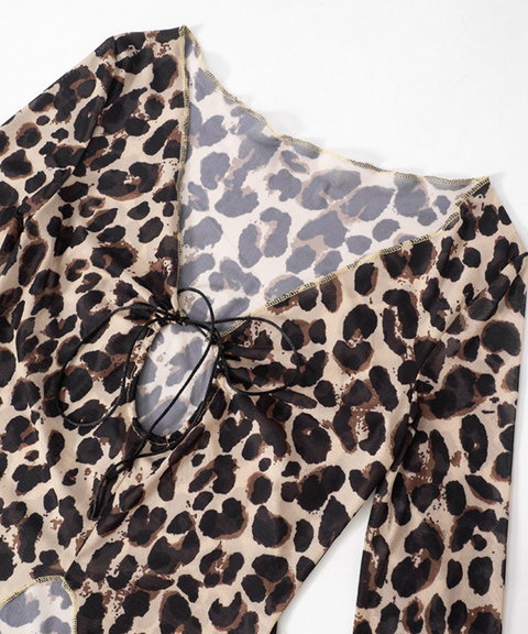 Leopard Print Long Sleeve T-shirt