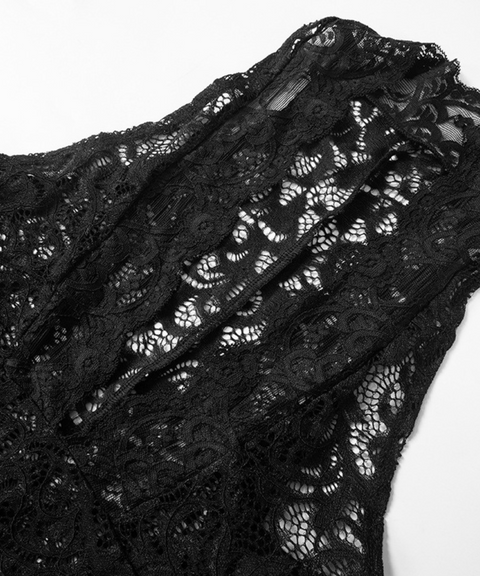 V-Neck Lace Jumpsuit