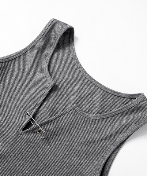 V-neck Cropped Top