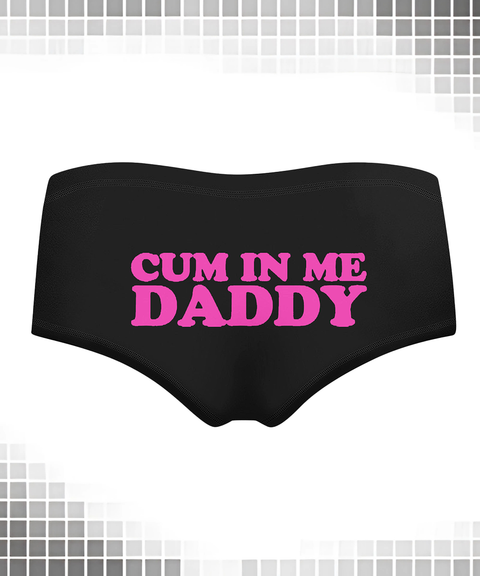 Women's Sexy Clothing, Multicolor Letter Print Black Milk Silk Hip-Lifting Women’s Short Panties, Nightout OOTD