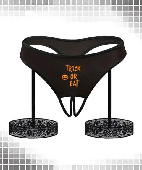 Women's Sexy Clothing, Sexy Strappy One-Piece Leg Harness Style Split Crotch Elastic Couples Thong, Nightout OOTD