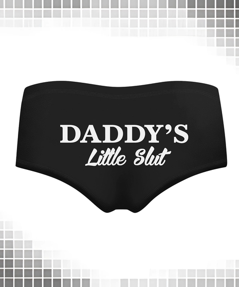 Women's Sexy Clothing, Multicolor Letter Print Black Milk Silk Hip-Lifting Women’s Short Panties, Nightout OOTD