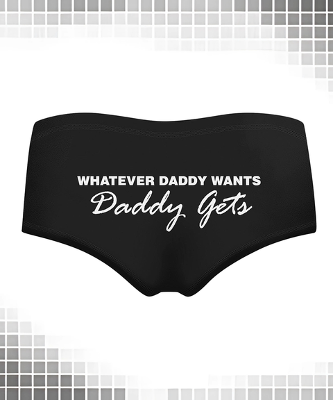 Women's Sexy Clothing, Multicolor Letter Print Black Milk Silk Hip-Lifting Women’s Short Panties, Nightout OOTD