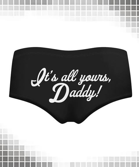 Women's Sexy Clothing, Multicolor Letter Print Black Milk Silk Hip-Lifting Women’s Short Panties, Nightout OOTD